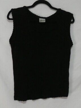 PENMANS Black Sleeveless Knit Shell Top - Size Small